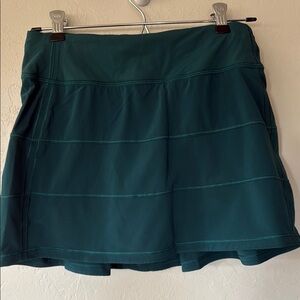 Green Lululemon Pace Rival Skirt